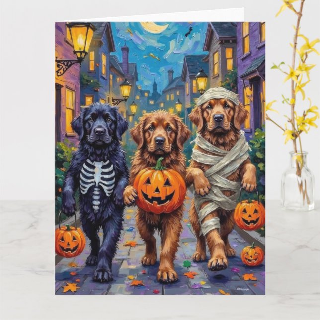 Newfoundland Trick-or-Treating Halloween Costumes Kort (Gul blomma)