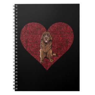 Newfoundland valentines day Utskriftsgåva från h Anteckningsbok