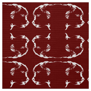 Newfoundland Valp Fabric Fabric Puppy Hund Mönster Tyg