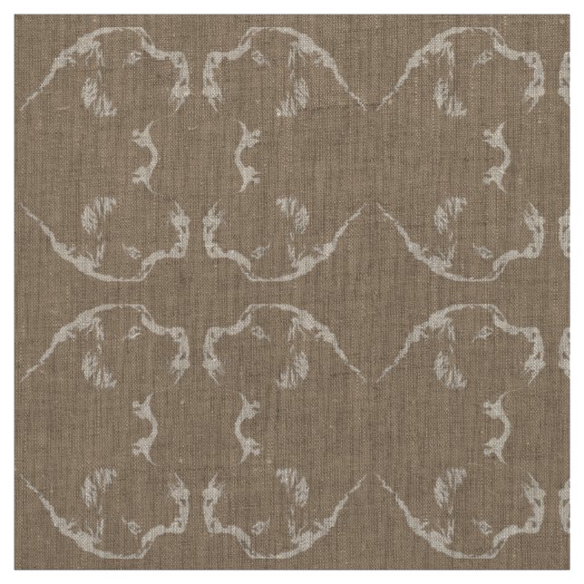 Newfoundland Valp Fabric Fabric Puppy Hund Mönster Tyg (Provkarta)