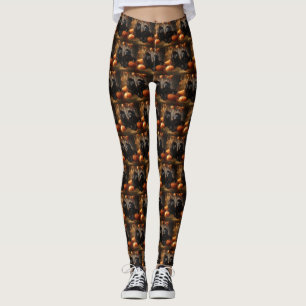 Newfoundland Valp Höstglädje Pumpa Leggings