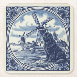 Newfoundland vid de holländska väderkvarnarna underlägg papper kvadrat