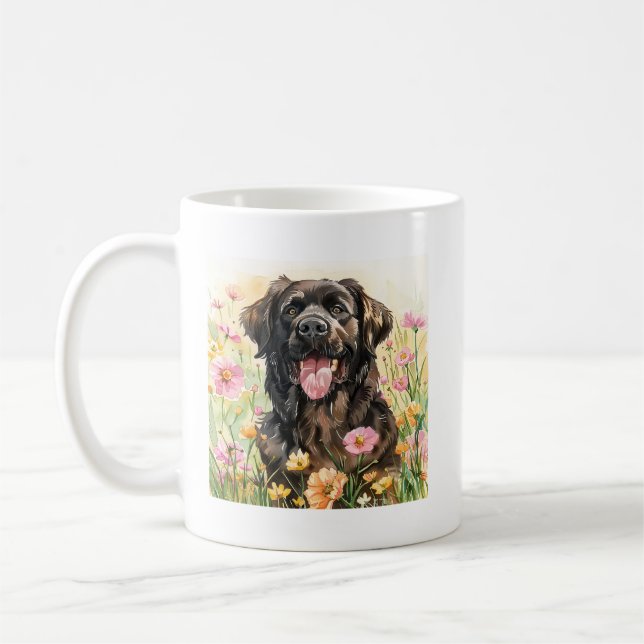 Newfoundland Watercolor Mug Kaffemugg (Vänster)