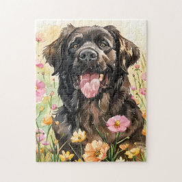 Newfoundland Watercolor Puzzle Pussel