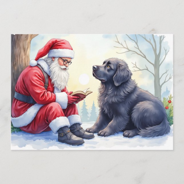 Newfoundlander-julkort Julkort (Framsida)