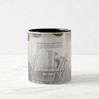 Newfoundlanders i ett nötskal Två-Tonad mugg