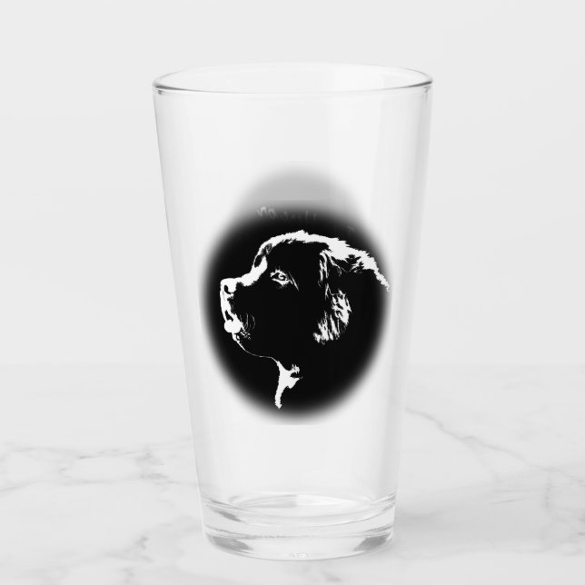 Newfoundlandglasögon Personligt Valp Hund Glas (Framsida)