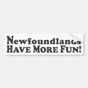 Newfoundlands har mer roligt! - Bildekal