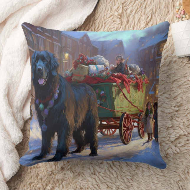 Newfoundlands julfirande säsong kudde (Filt)