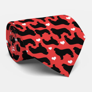 Newfoundlands Newfiler med Hearts Red Mönster Slips