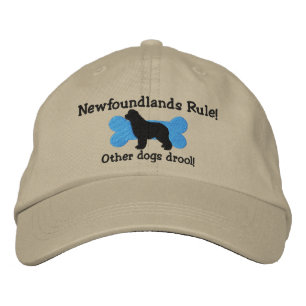 Newfoundlands Rule Embroized Hat Broderad Keps