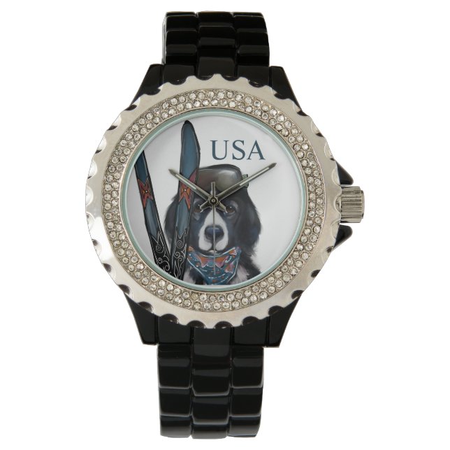 NEWFOUNDLANDSHUND  ARMBANDSUR (Framsida)