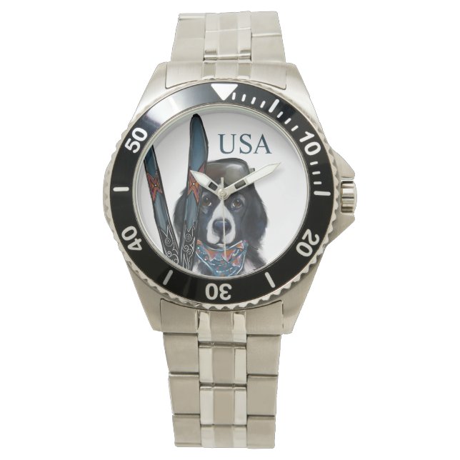 NEWFOUNDLANDSHUND  ARMBANDSUR (Framsida)