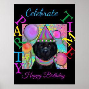 Newfoundlandshund Poster