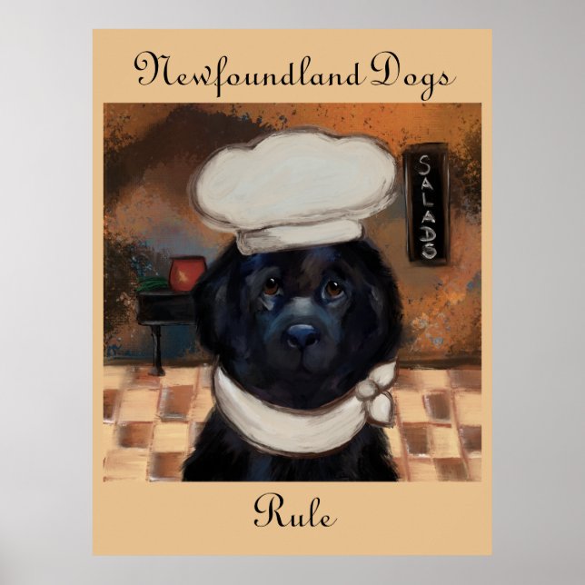 Newfoundlandshund Poster (Framsidan)
