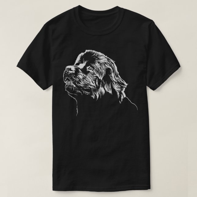 Newfoundlandshund  t shirt (Design framsida)