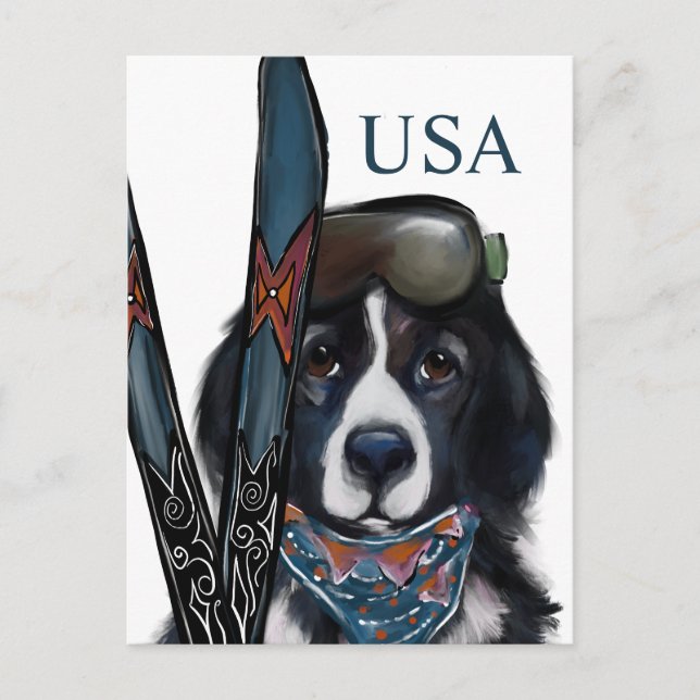 NEWFOUNDLANDSHUND  VYKORT (Framsida)