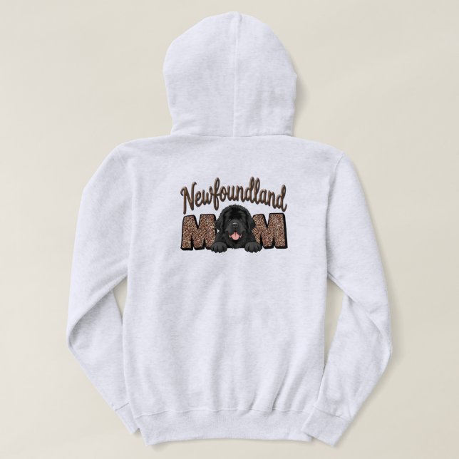 Newfoundlandsmamma Hoodie (Design baksida)