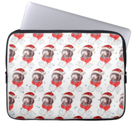 Newfypoo Hundras Christmas Stjärnor Laptop Fodral