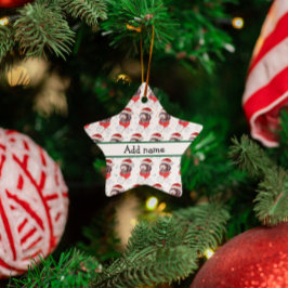 Newfypoo Hundras Julstjärnor Julgransprydnad Keramik