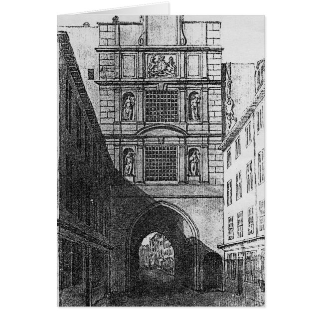 Newgate fängelse hälsningskort (Framsidan)