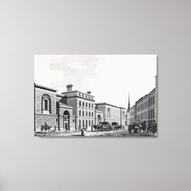 Newgate-fängelset, 1799 canvastryck (Framsida)