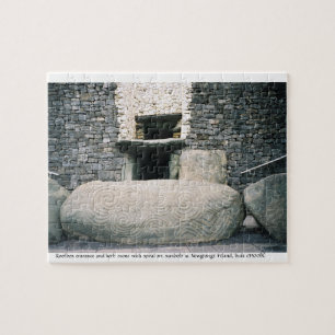 Newgrange Ireland 3500BC Old spiral art stone Pussel