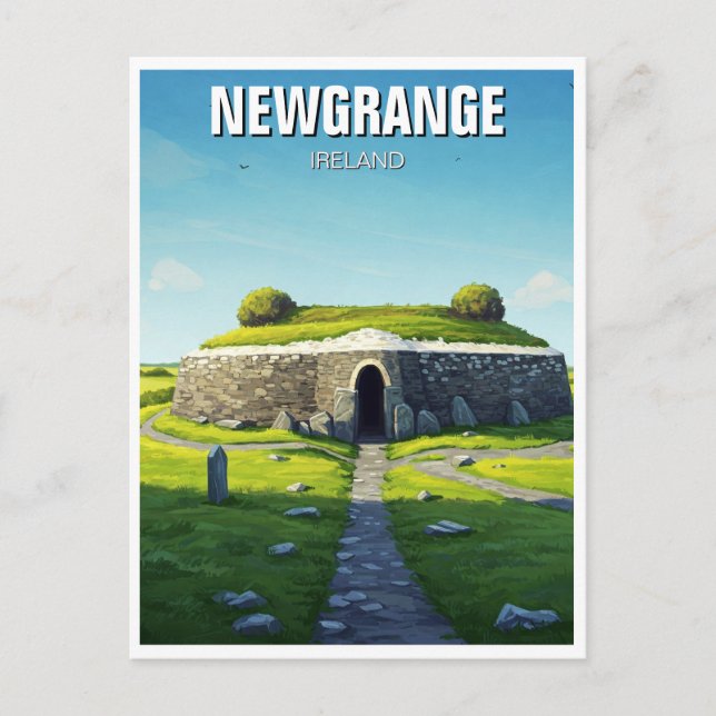 Newgrange Irland Resa Vykort (Framsida)