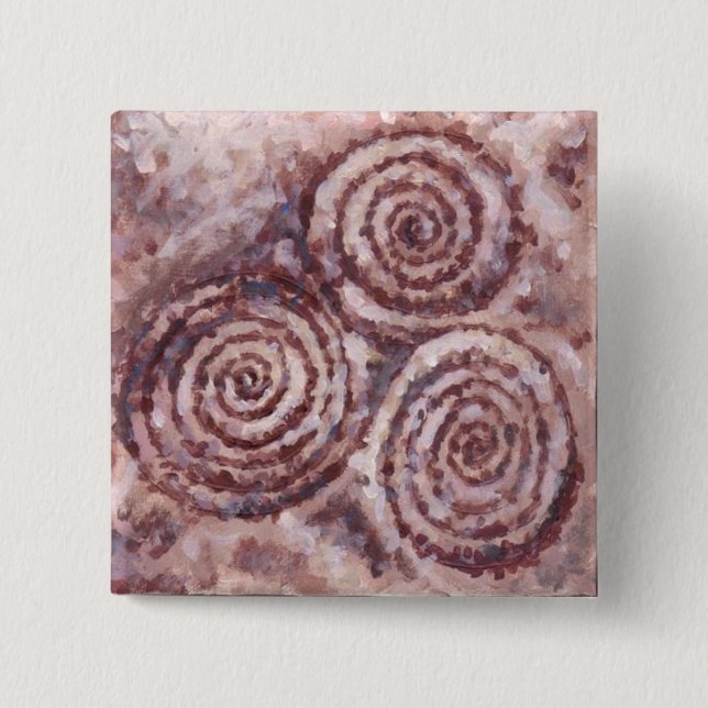 Newgrange spiral knäppas knapp (Framsida)