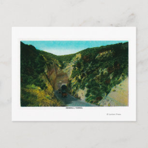 Newhall-tunneln på Ridge RouteRidge Route, CA Vykort