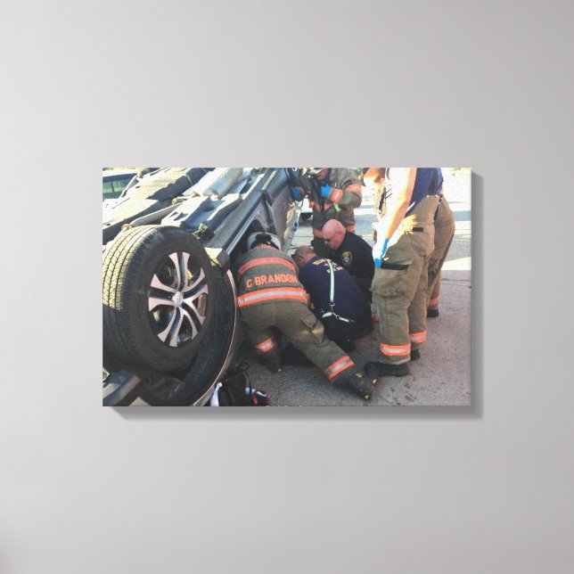 Newkirk Fire rädding Canvastryck (Framsida)