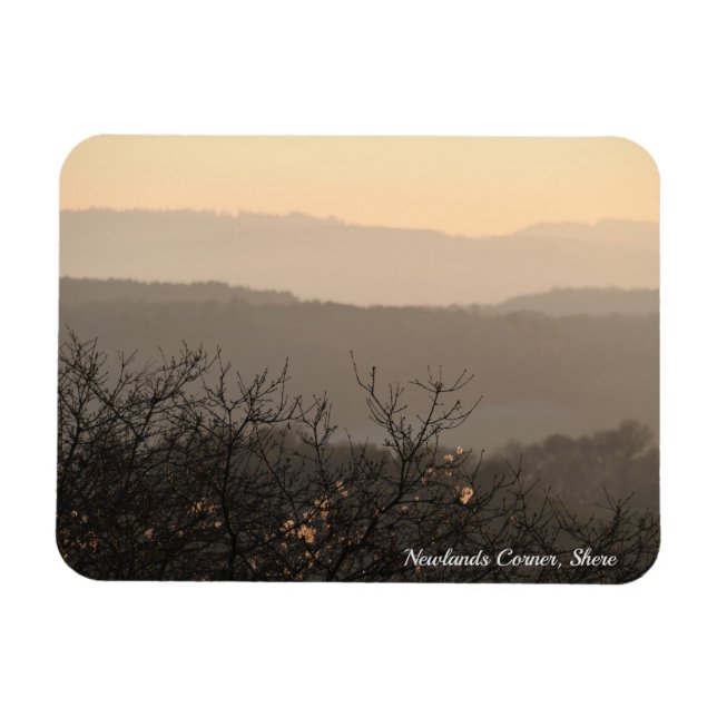 Newlands Corner, Shere Abstrakt Ligcape Magnet (Horisontell)