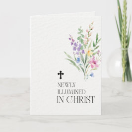 Newly Illumined in Christ Baptism Card Program