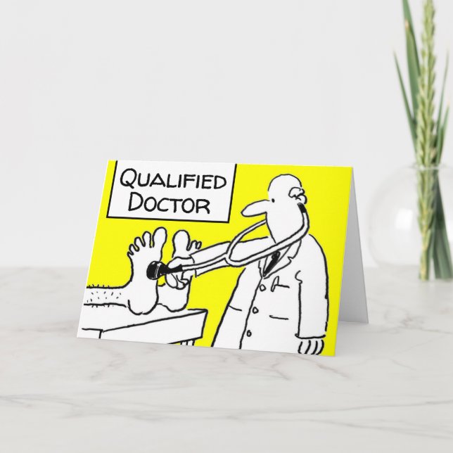 Newly Qualified Doctor With a Stethoscope Kort (Framsida)