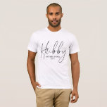 Newlyged Ny gifta Hubby T-Shirt<br><div class="desc">Ny gifta Hubby med modernt skript,  typografi stil. Perfekt för en nyligen utsedd make eller en förlovad grupp att vara. Underbart för en smekmånad resa.</div>