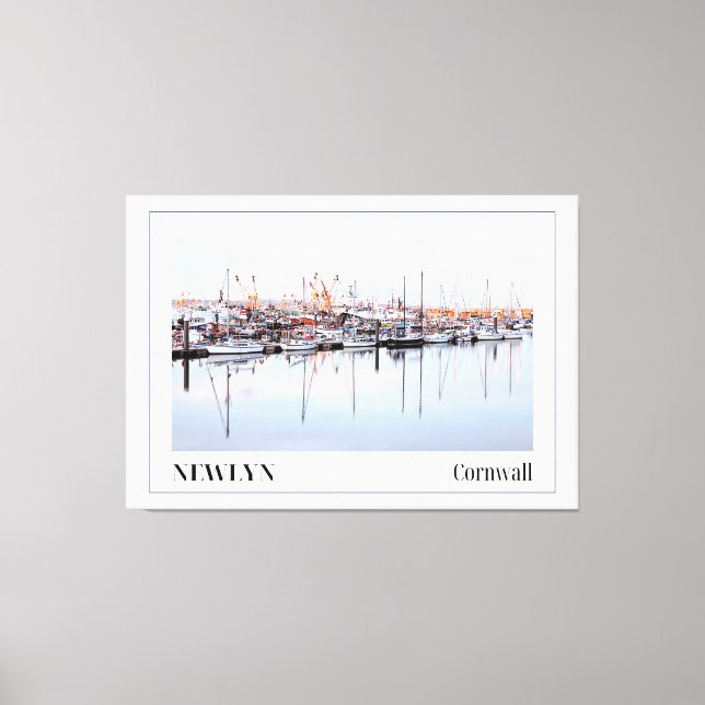 Newlyn Harbour, Cornwall Canvastryck (Framsida)