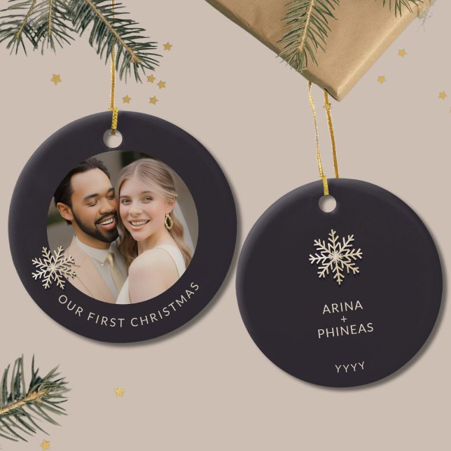 Newlyows första julfoto Ornament (Skapare uppladdad)