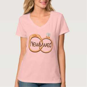 Newlyweds Bröllop Ringar Tröja