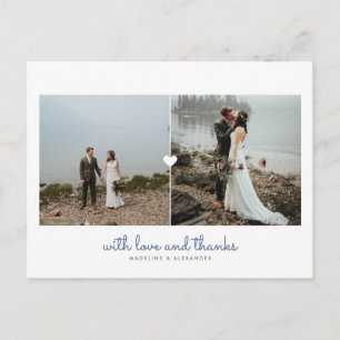 Newlyweds Diptych Tack Postcard Vykort