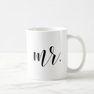 Newlyweds Modern Calligraphy Typografi Mugg