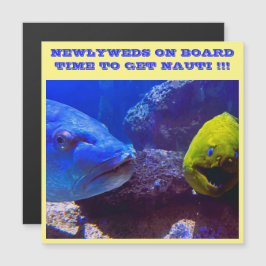 NEWLYWEDS OMBORD CRUISE DOOR MAGNET