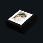 Newlyweds Photo Keepsakbox Minnesask<br><div class="desc">En personlig bröllop fototrä lackade keepsakbox. Byt ut det här fotot mot ett eget favoritfoto från bröllop.</div>