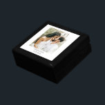 Newlyweds Photo Keepsakbox Minnesask<br><div class="desc">En personlig bröllop fototrä lackade keepsakbox. Byt ut det här fotot mot ett eget favoritfoto från bröllop.</div>
