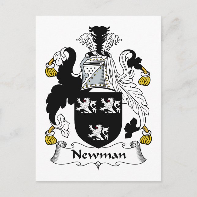 Newman Family Crest Vykort (Framsida)