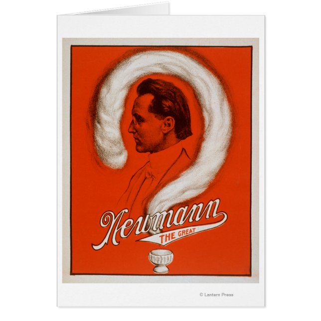 Newmann the Underbar Magician Poster #1 Hälsningskort (Framsidan)