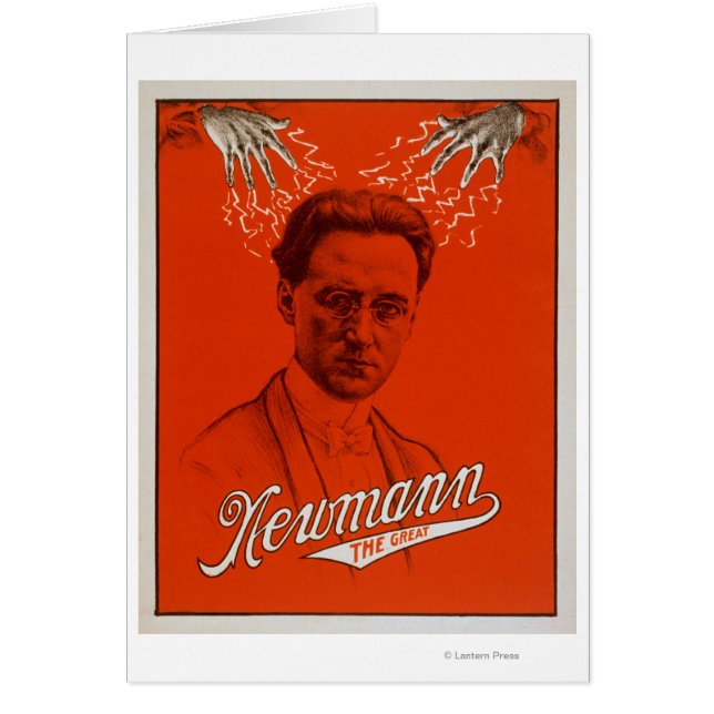 Newmann the Underbar Magician Poster #2 Hälsningskort (Framsidan)