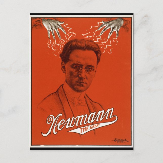 Newmann the Underbar Magician Vykort (Framsida)