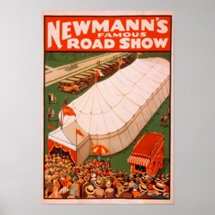 Newmanns Berömd Magic Road Tält Show Poster
