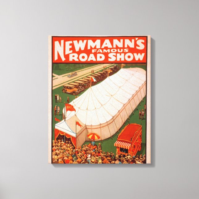 Newmanns Berömd Magic Road Tält Show Poster Canvastryck (Framsida)