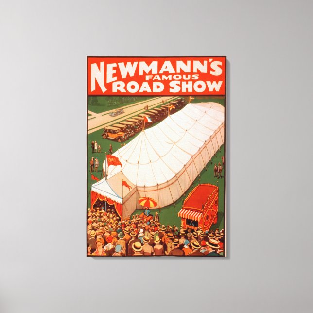Newmanns Berömd Magic Road Tält Show Poster Canvastryck (Framsida)